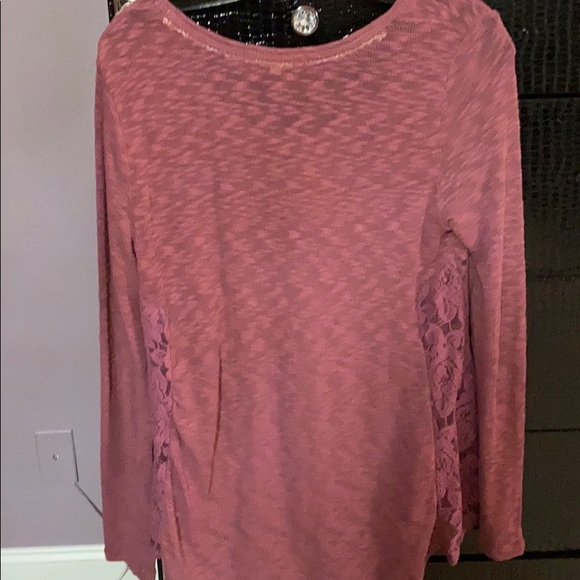 3/$20 - Jolt mauve lace soft sweater M - Picture 5 of 8